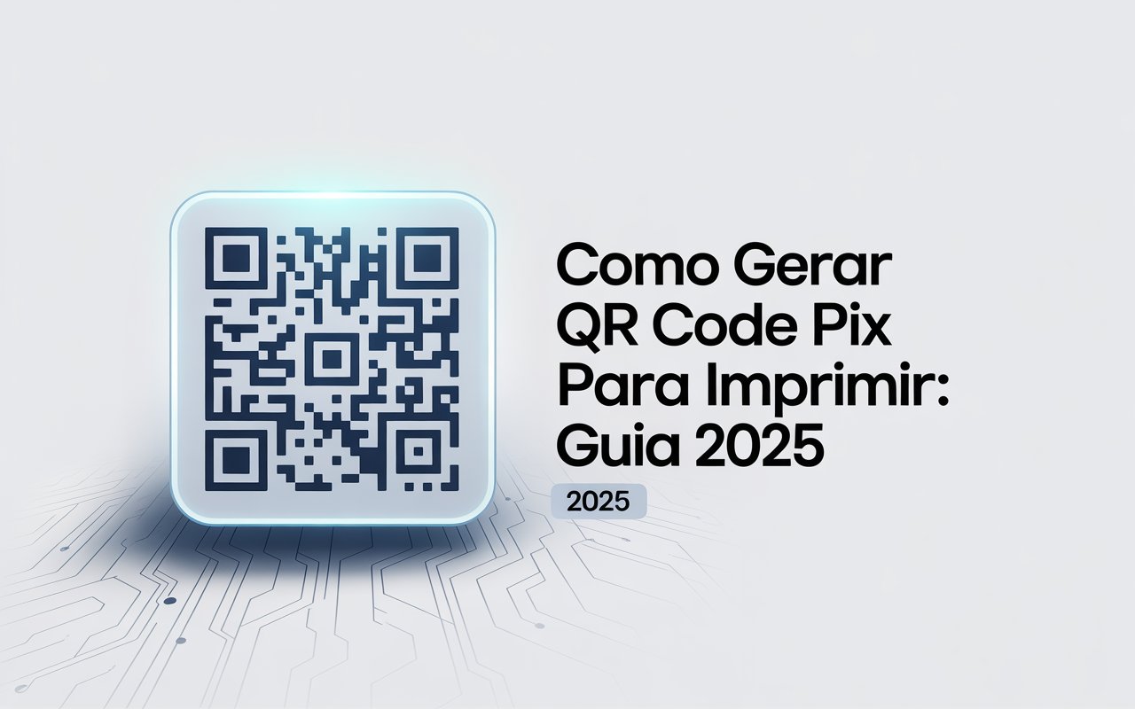 Como Gerar QR Code Pix Para Imprimir: Guia 2025