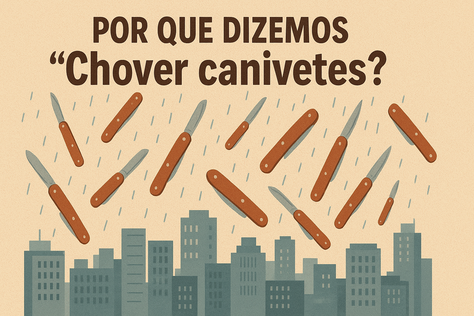 Por que dizemos "Chover canivetes"? Origem e Significado da Expressão